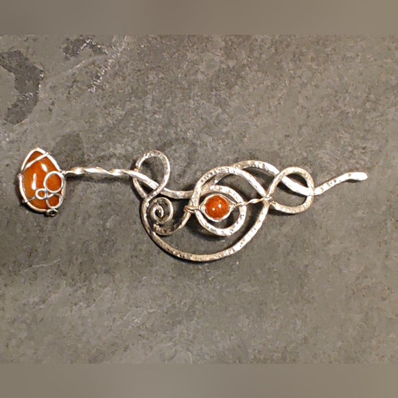 Sterling Silver Hair Pin - Picture 3 of 4